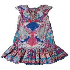 CAMILLA SKY OF VENUS Girls Size 10 Embellished Short Dress with Shirring